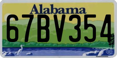 AL license plate 67BV354