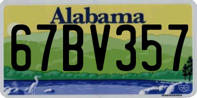 AL license plate 67BV357