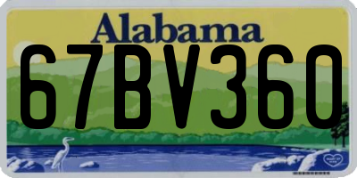 AL license plate 67BV360
