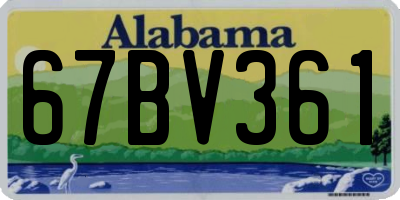 AL license plate 67BV361