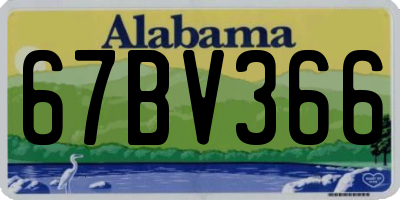 AL license plate 67BV366