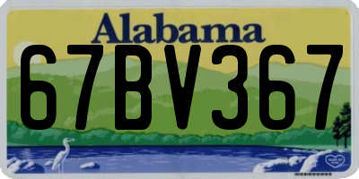 AL license plate 67BV367