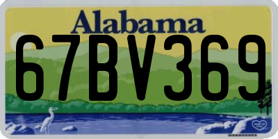AL license plate 67BV369