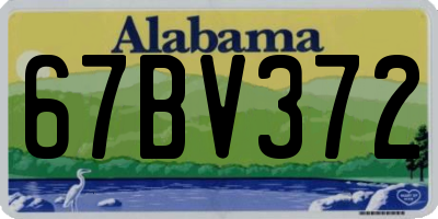 AL license plate 67BV372