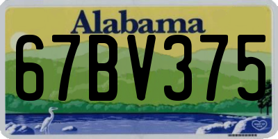 AL license plate 67BV375