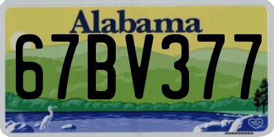 AL license plate 67BV377