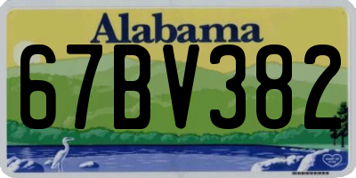AL license plate 67BV382