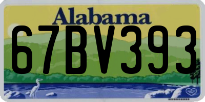 AL license plate 67BV393