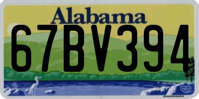 AL license plate 67BV394
