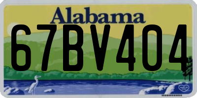 AL license plate 67BV404