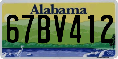 AL license plate 67BV412