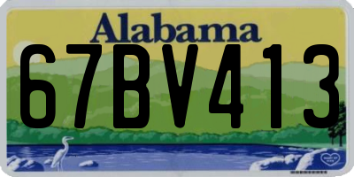 AL license plate 67BV413