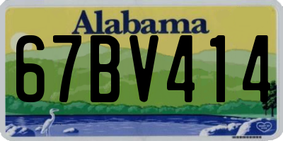 AL license plate 67BV414