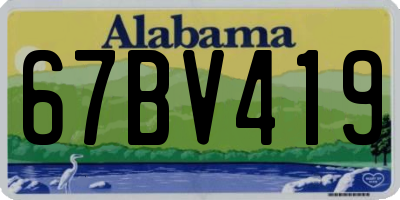 AL license plate 67BV419