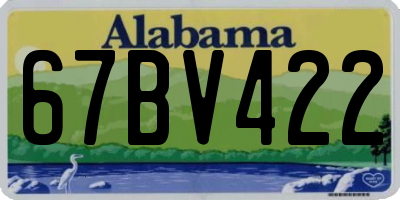AL license plate 67BV422