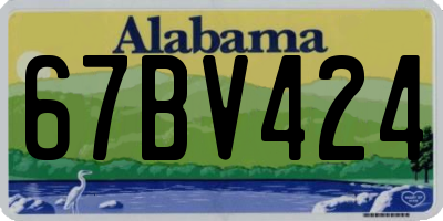 AL license plate 67BV424
