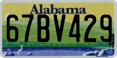 AL license plate 67BV429