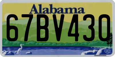 AL license plate 67BV430