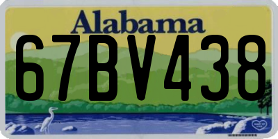 AL license plate 67BV438