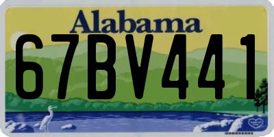 AL license plate 67BV441