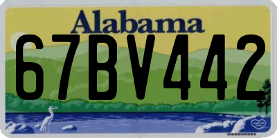 AL license plate 67BV442