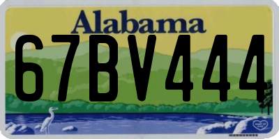 AL license plate 67BV444