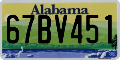 AL license plate 67BV451
