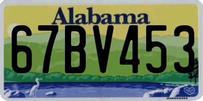 AL license plate 67BV453