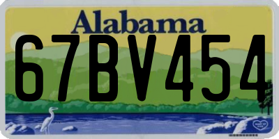 AL license plate 67BV454