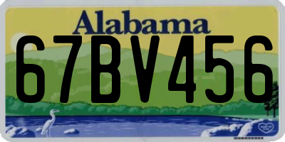 AL license plate 67BV456