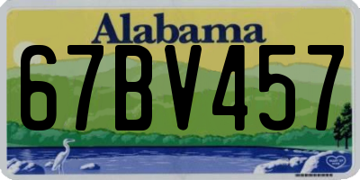 AL license plate 67BV457
