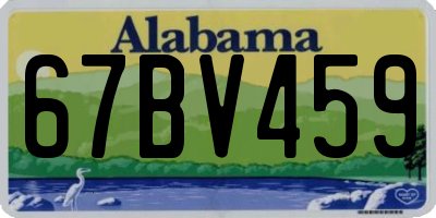 AL license plate 67BV459