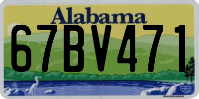 AL license plate 67BV471
