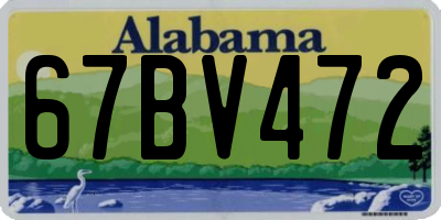 AL license plate 67BV472