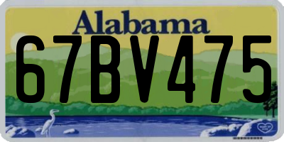 AL license plate 67BV475