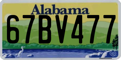AL license plate 67BV477