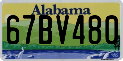 AL license plate 67BV480