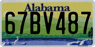 AL license plate 67BV487