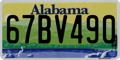 AL license plate 67BV490