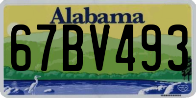 AL license plate 67BV493