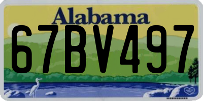 AL license plate 67BV497