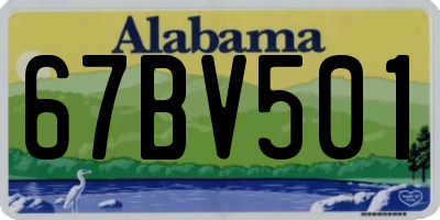 AL license plate 67BV501