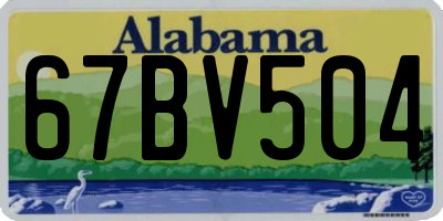 AL license plate 67BV504