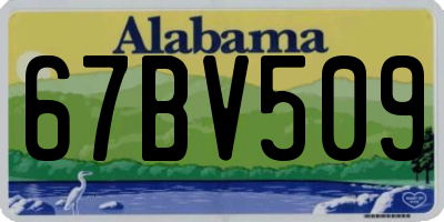 AL license plate 67BV509