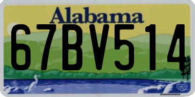AL license plate 67BV514