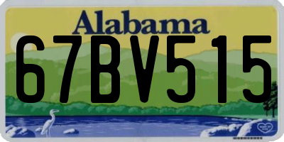 AL license plate 67BV515