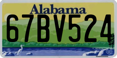 AL license plate 67BV524