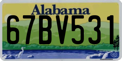 AL license plate 67BV531