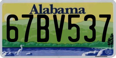 AL license plate 67BV537