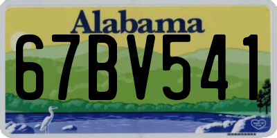 AL license plate 67BV541